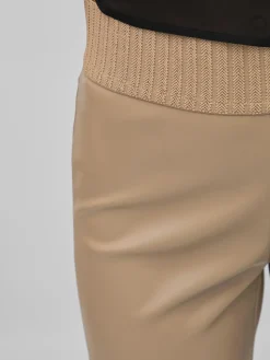 Vila Hosen*VIDAGMAR RWRE COATED LEGGING Walnut