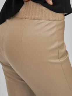 Vila Hosen*VIDAGMAR RWRE COATED LEGGING Walnut