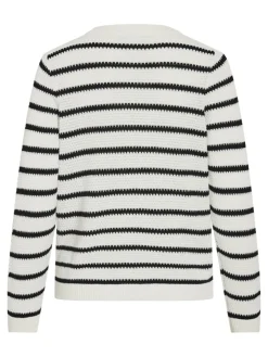 Vila Pullover & Sweatshirts*VIDALO O-NECK L/S KNIT CARDIGAN - NOOS white alyssum