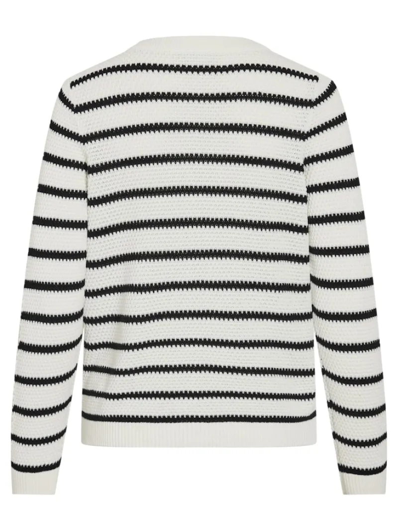 Vila Pullover & Sweatshirts*VIDALO O-NECK L/S KNIT CARDIGAN - NOOS white alyssum