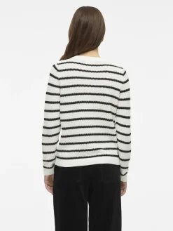 Vila Pullover & Sweatshirts*VIDALO O-NECK L/S KNIT CARDIGAN - NOOS white alyssum