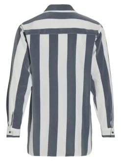 Vila Blusen*VIDANCY L/S LONG SHIRT/PB dunkelblau2