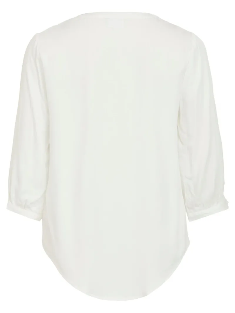 Vila Blusen*VIDANIA 3/4 SHIRT/SU - NOOS Snow White
