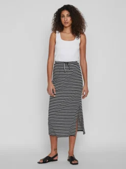 Vila Röcke*VIDARLING HW MAXI SKIRT - NOOS Black