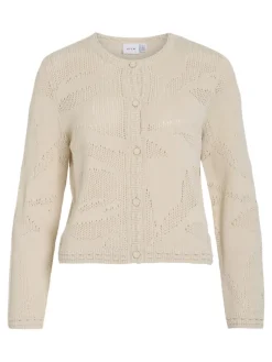 Vila Pullover & Sweatshirts*VIEILEEN O-NECK L/S KNIT CARDIGAN/PB birch