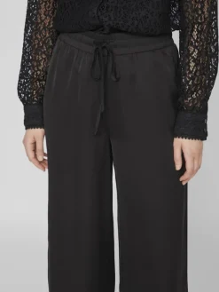 Vila Hosen*VIELLETTE HW WIDE PANTS-NOOS Black