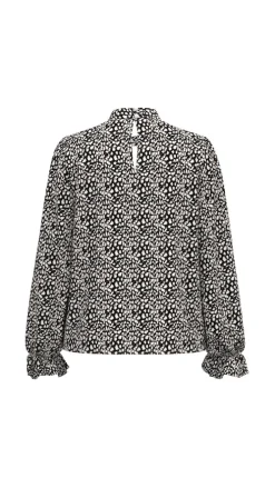 Vila Blusen*VIFALIA ROE L/S TOP/SU/PB Black