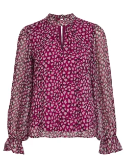 Vila Blusen*VIFALIA ROE L/S TOP/SU/PB cattleya orchid