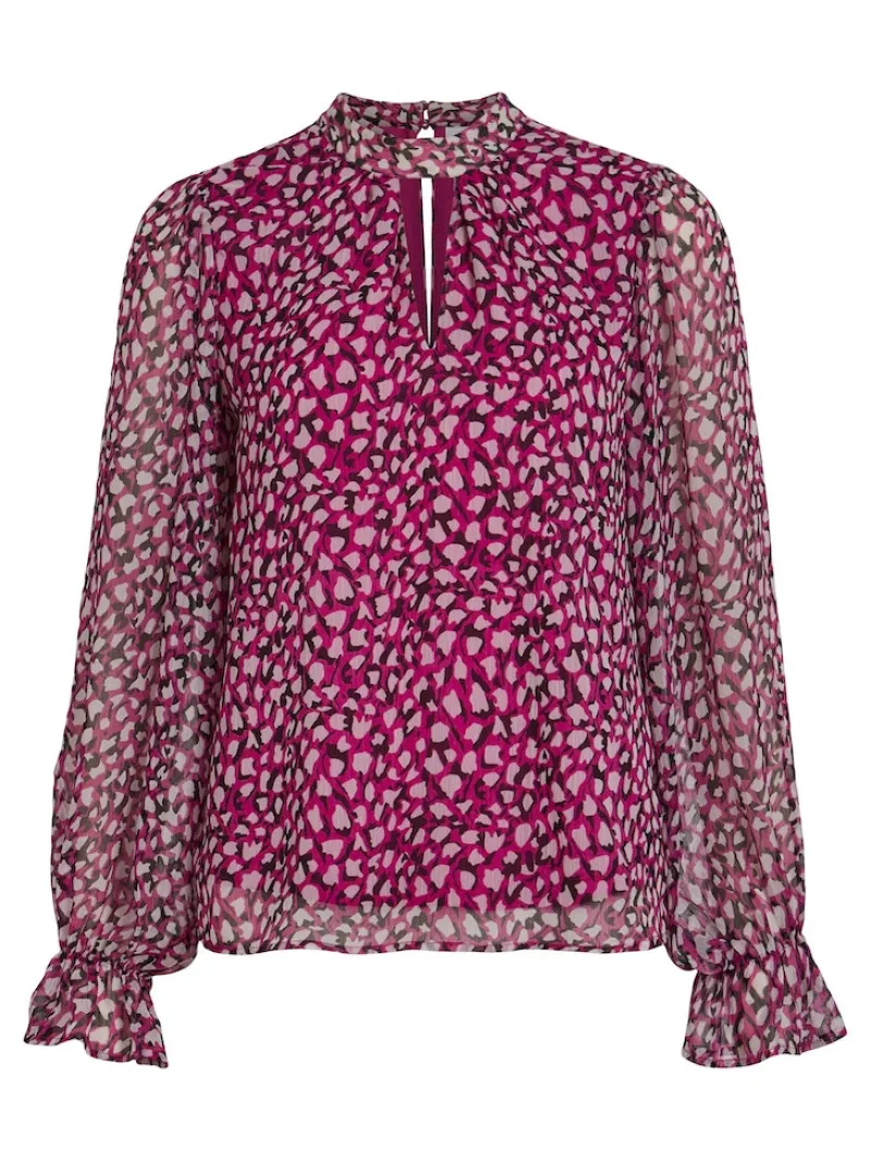 Vila Blusen*VIFALIA ROE L/S TOP/SU/PB cattleya orchid