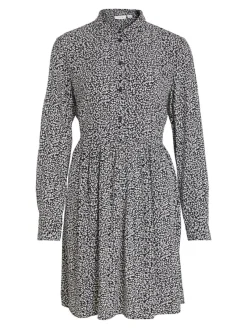 Vila Kleider*VIFINI L/S SHIRT DRESS/SU - NOOS black2