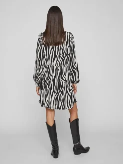 Vila Kleider*VIFINI L/S SHORT DRESS - NOOS black 3