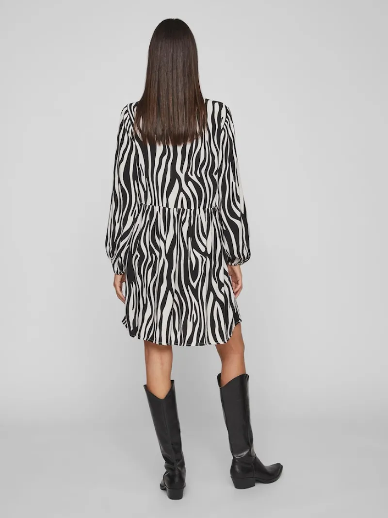 Vila Kleider*VIFINI L/S SHORT DRESS - NOOS black 3