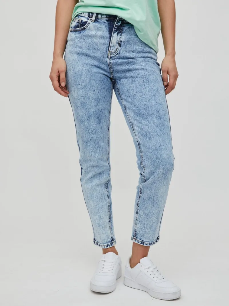 Vila Jeans*VIGILLIANA HW MOM JEANS Medium Blue Denim