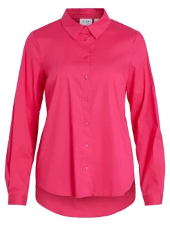 Vila Blusen*VIGIMAS L/S SHIRT - NOOS pink yarrow