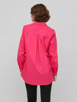 Vila Blusen*VIGIMAS L/S SHIRT - NOOS pink yarrow