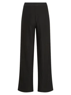 Vila Hosen*VIJOLANDA HW LINEN BLEND PANTS - NOOS black beauty
