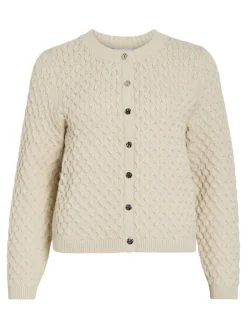 Vila Pullover & Sweatshirts*VIKALI L/S O-NECK KNIT BUTTON CARDIGAN birch