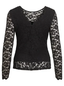 Vila Shirts*VIKALILA LACE L/S TOP Black