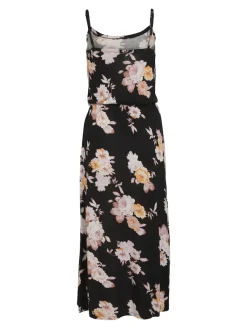 Vila Kleider*VIKAMI STRAP LONG DRESS/KA Black