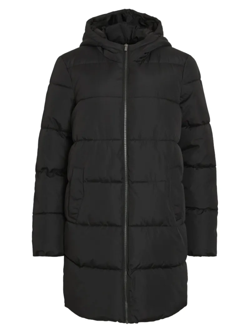 Vila Jacken*VIKARLA NEW LONG PUFFER JACKET Black