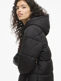 Vila Jacken*VIKARLA NEW LONG PUFFER JACKET Black