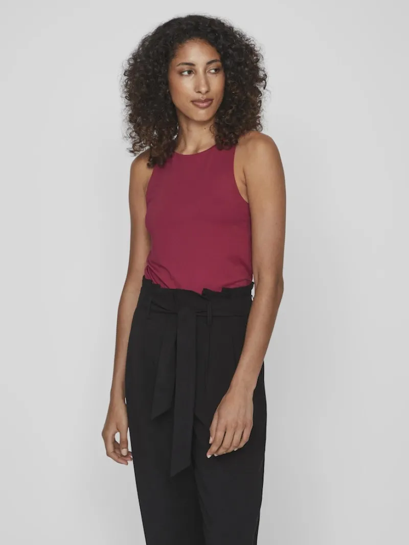 Vila Shirts*VIKENZA S/L TANK TOP - NOOS Beet Red
