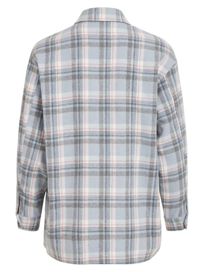 Vila Jacken*VIKIKI L/S SHACKET Cashmere Blue