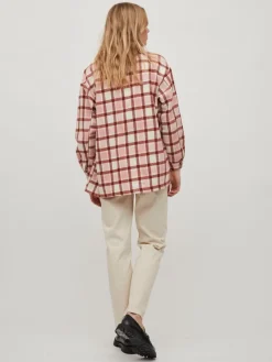 Vila Jacken*VIKIKI L/S SHACKET Cloud Dancer