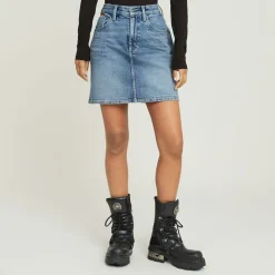 G-star Raw Röcke*Viktoria Short Skirt Clean Edge wmn faded sea point blue
