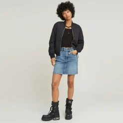 G-star Raw Röcke*Viktoria Short Skirt Clean Edge wmn faded sea point blue