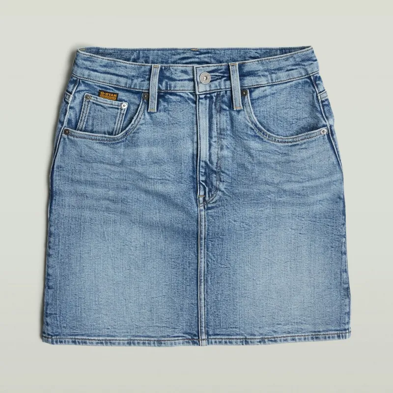 G-star Raw Röcke*Viktoria Short Skirt Clean Edge wmn faded sea point blue