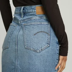 G-star Raw Röcke*Viktoria Short Skirt Clean Edge wmn faded sea point blue