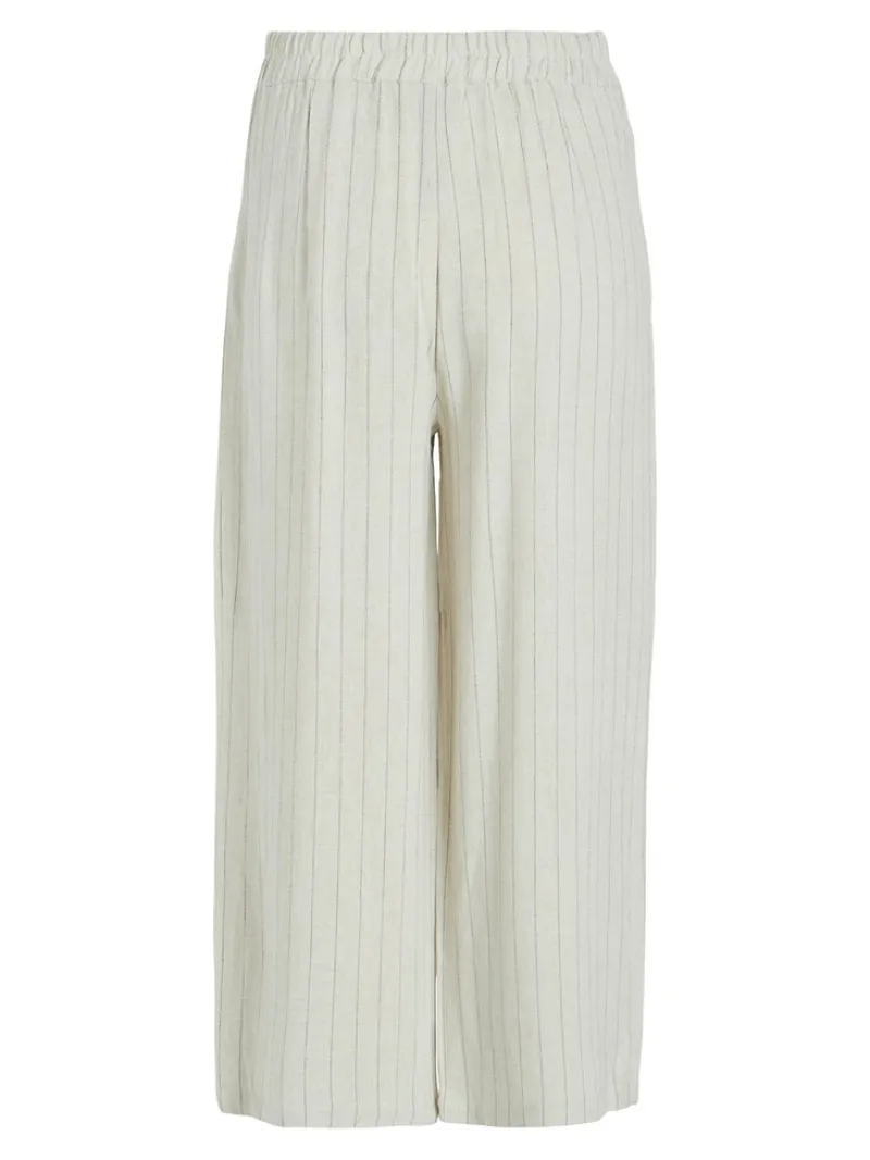Vila Hosen*VIKULIA HW CROPPED PANTS natural melange