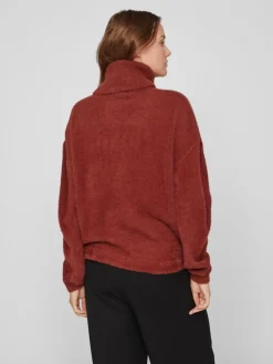 Vila Pullover & Sweatshirts*JULI ROLLNECK L/S KNIT - NOOS Fired Brick