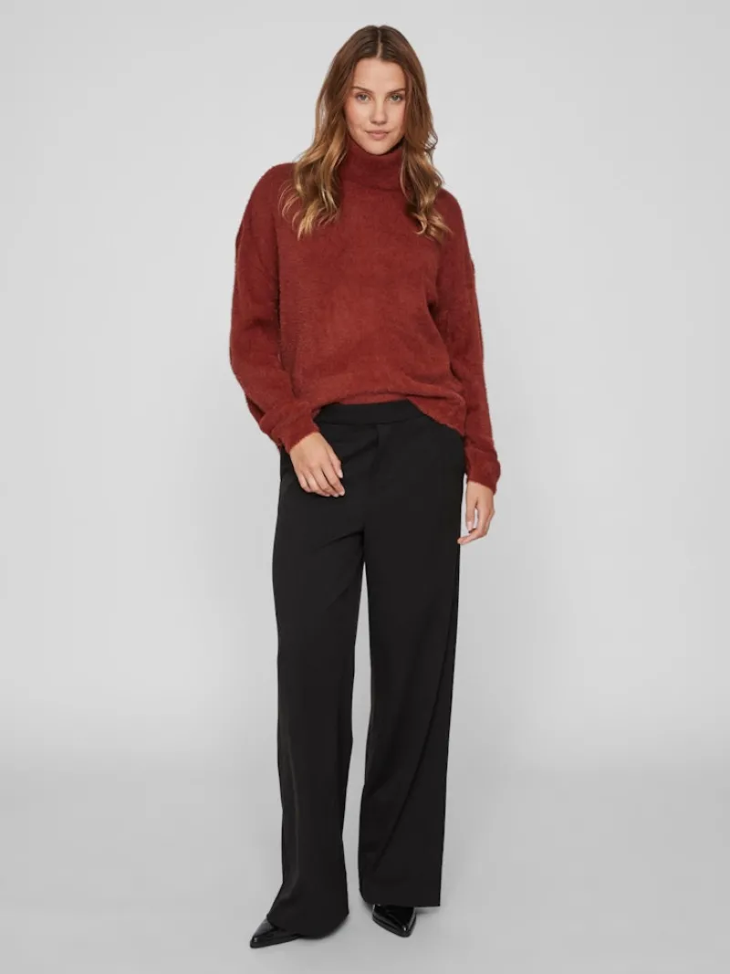 Vila Pullover & Sweatshirts*JULI ROLLNECK L/S KNIT - NOOS Fired Brick