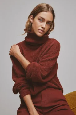 Vila Pullover & Sweatshirts*JULI ROLLNECK L/S KNIT - NOOS Fired Brick