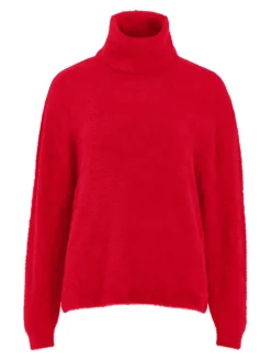 Vila Pullover & Sweatshirts*JULI ROLLNECK L/S KNIT - FAV Barbados Cherry