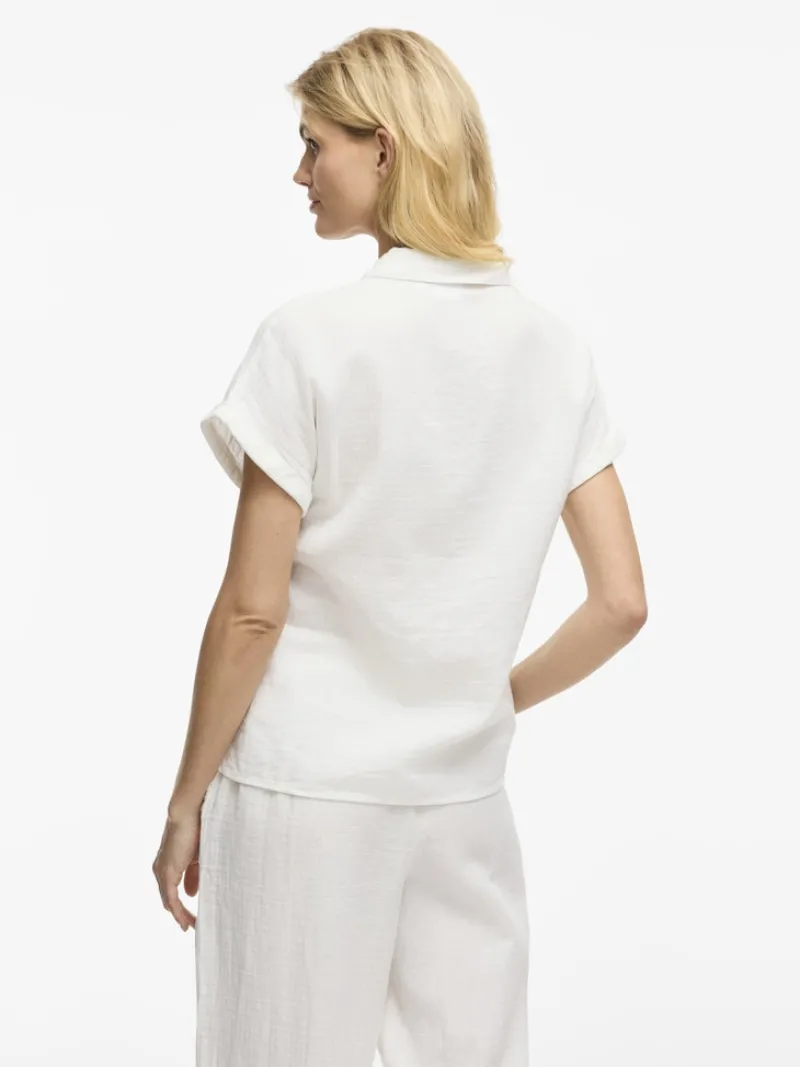 Vila Blusen*NIA S/S SHIRT Snow White