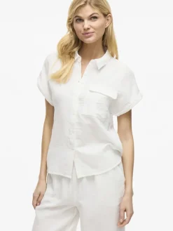 Vila Blusen*NIA S/S SHIRT Snow White