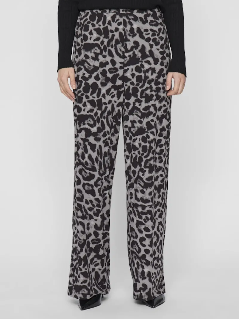 Vila Hosen*VILEOA RW WIDE PANTS - NOOS Glacier Gray