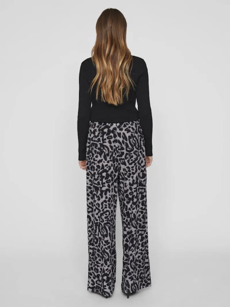 Vila Hosen*VILEOA RW WIDE PANTS - NOOS Glacier Gray