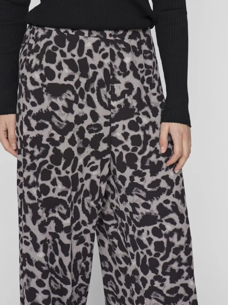 Vila Hosen*VILEOA RW WIDE PANTS - NOOS Glacier Gray