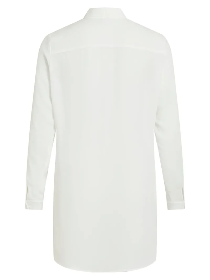 Vila Blusen*VILUCY BUTTON L/S TUNIC - NOOS Snow White