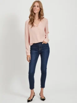 Vila Blusen*VILUCY L/S SHIRT - NOOS hellrosa1