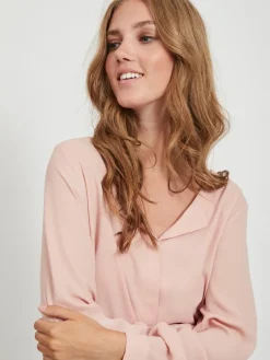 Vila Blusen*VILUCY L/S SHIRT - NOOS hellrosa1