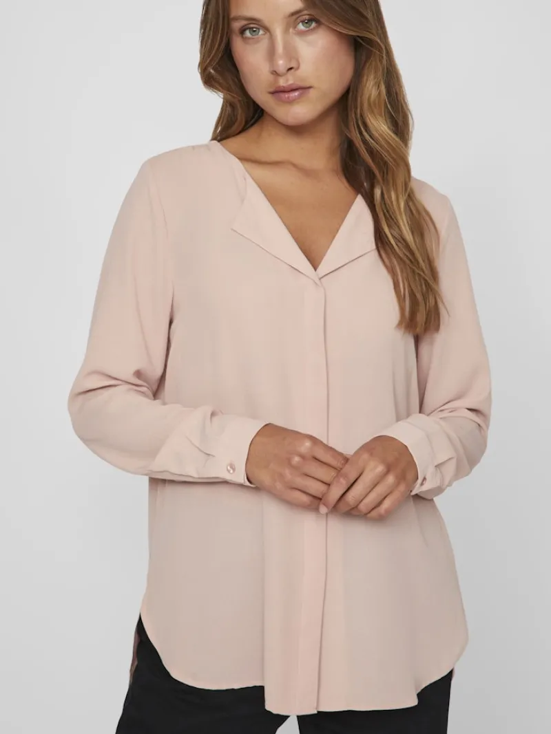 Vila Blusen*VILUCY L/S SHIRT - NOOS hellrosa1