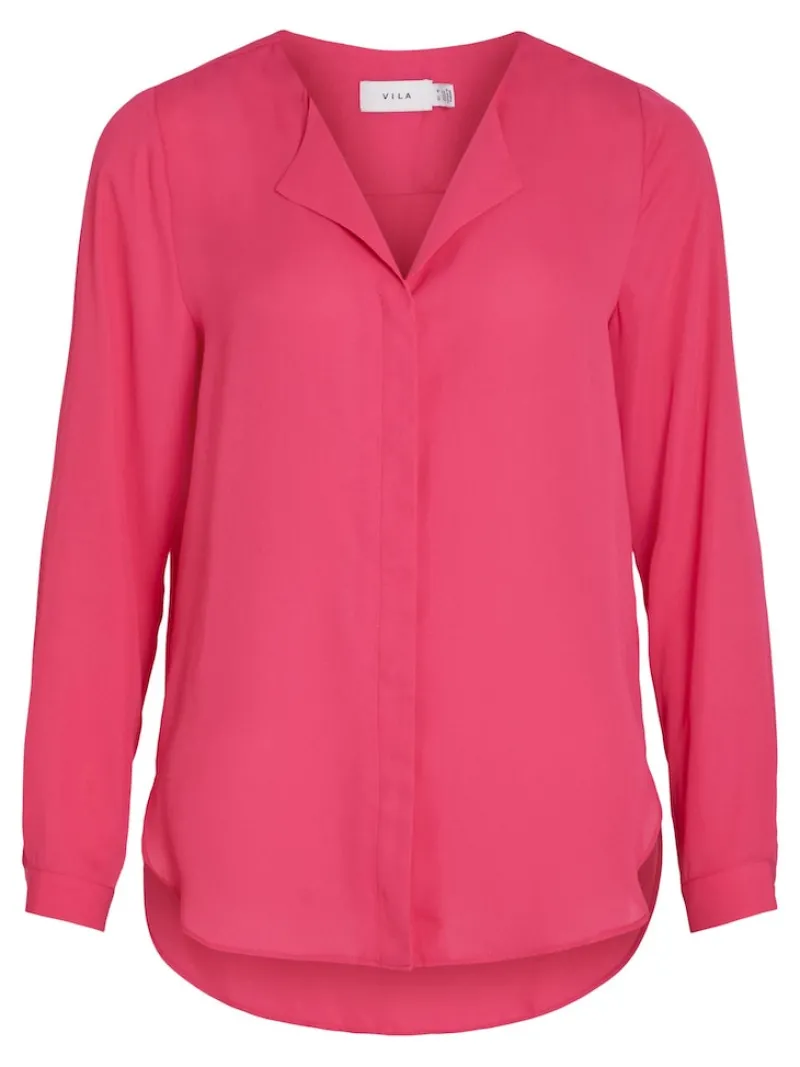 Vila Blusen*VILUCY L/S SHIRT - NOOS pink yarrow