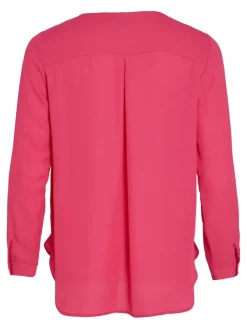 Vila Blusen*VILUCY L/S SHIRT - NOOS pink yarrow
