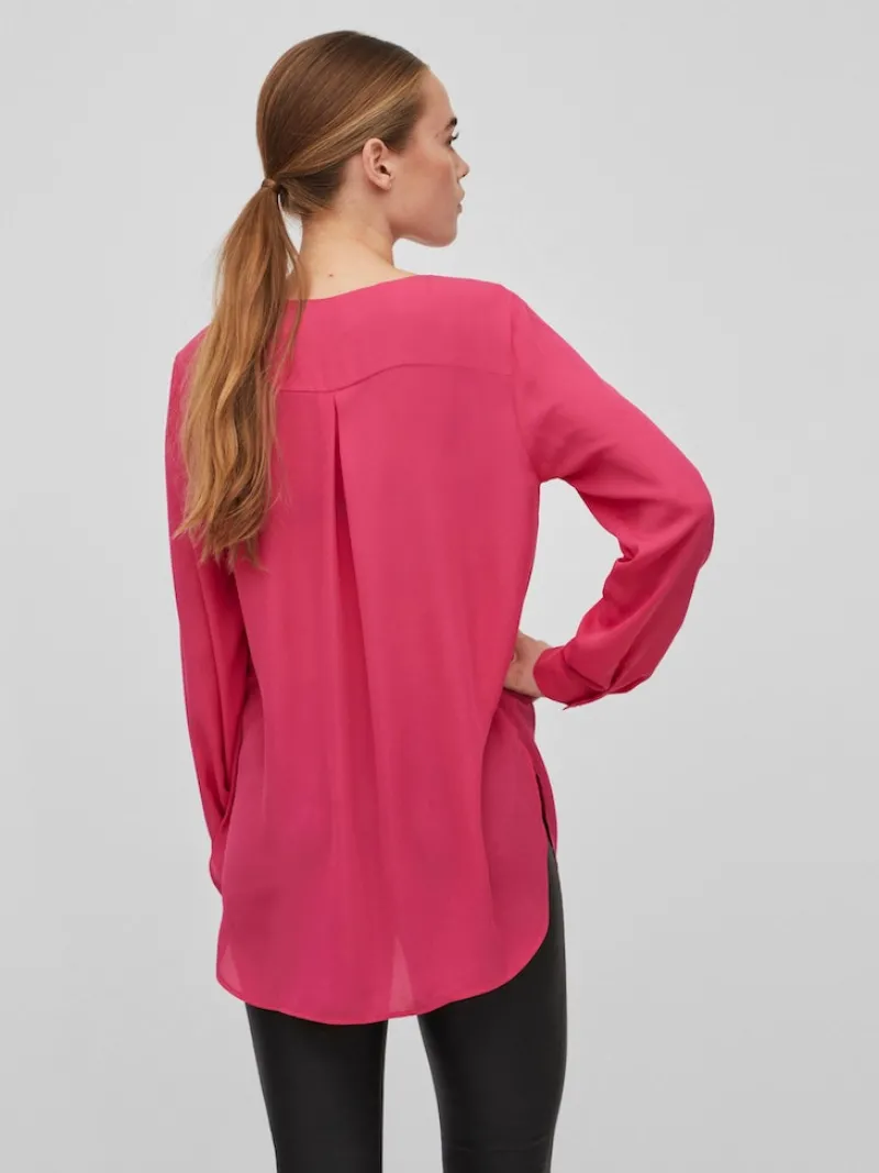 Vila Blusen*VILUCY L/S SHIRT - NOOS pink yarrow