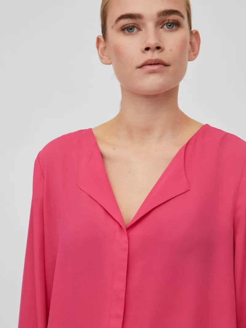 Vila Blusen*VILUCY L/S SHIRT - NOOS pink yarrow